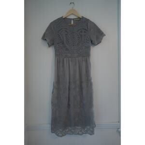 Polagram Gray 2-Tiered Dress‎ size Small